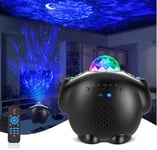 (Noir) Sky Star Projector, projecteur de lumière LED dynamique 4 en 1, 32 effets de projection, Galaxy projector, lampe de chevet réglable, convient à la décoration de la chambre de bébé et d'enfant.