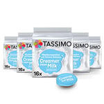 Tassimo Milk Creamer Pods x16 (Pack of 5, Total 80 Drinks)