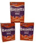 3 Packs Bassetts Vitamins Adult Multivitamins Raspberry & Pomegranate.BB 01/26