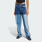 adidas Kseniaschnaider Patchwork Straight Leg Jeans Women