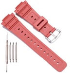 Resin Strap Compatible with Casio G-shock DW-5900 DW-9052 DW-5600 GW-6900 DW-6900 G-6900 Mens Replacement Watch Band Sports Waterproof Bracelet (Dark red)