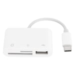 USB-C till SD/TF-kortkamera läsare adapterkonverter multifunktionsminneskabelskrivare