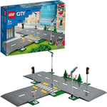 LEGO 60304 City Road Plates Building Set with Traffic Lights, Trees and Glow in