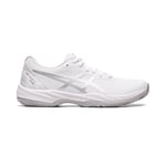 ASICS Women's Gel-Game 9 Padel Sneaker, White/Pure Silver, 4 UK