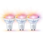 WiFi Smart LED GU10 50W 345lm Färg + Varm-kallvit 3-pack