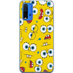 Xiaomi Redmi 9T Genomskinligt Skal SpongeBob SquarePants