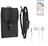 For OnePlus 11R 5G + EARPHONES Belt bag outdoor pouch Holster case protection sl