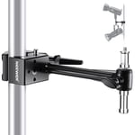 NEEWER Super Clamp avec Bras d'Extension de 6",Goujon de 5/8",Pince à Mâchoire de 2,4",Pince à Crabe Robuste pour Tube Rond,Surface Plane,pour Montage d'éclairage de Studio Photo,Charge Maximale 15kg