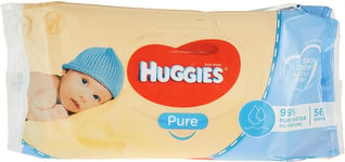 Huggies Pure Baby Wipes - 56 Wipes