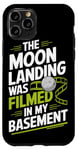 Coque pour iPhone 11 Pro Moon Landing Hoax Conspiracy Faux canular de lune