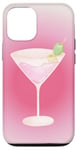 Coque pour iPhone 12/12 Pro Esthétique Rose Matrini Y2K Dirty Martini Lover Olive