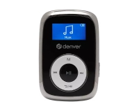 Denver MPS-316, MP3-spelare, 16 GB, LCD, Svart, Metallisk, Vit