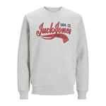 Jack & Jones Mens Grey Sweatshirt Round Neck - Size Small