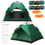 2-3 Man Person Pop Up Camping Tent Outdoor Family Hiking Beach Waterproof Room