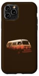 Coque pour iPhone 11 Pro Van Silhouette Coucher de soleil orange