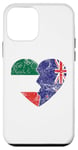 iPhone 12 mini New Zealander Italian Flags Heart | Italy New Zealand Roots Case