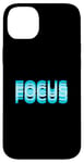 Coque pour iPhone 14 Plus Graphisme bleu FOCUS