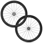 Fulcrum Speed 55 CMPTZN DB Wheelset - 2022 Black / Shimano 12mm Front 142x12mm Rear Centerlock Pair 10-11 Clincher 700c