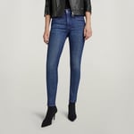 Lhana Skinny Split Jeans - Medium blue - Women