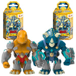 CRAZE Dino Legends Pack de 2 - Figurines d'action Dinosaure, 2X Figurines à Collectionner pour Enfant, Jouet Dinosaure avec Accessoires et Trading Cards