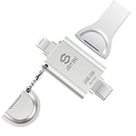 Apple MFi Certified 256GB Photo-Stick-iPhone-Flash-Drive External-Storage-For-iPhone 16/15/14/13/12 iPone-Memory-Stick USB C Thumb-Drive-for-Android Photo-Stick Backup iPhone Storage iPhone-USB-Stick