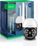 W6 3MP WLAN cam?ra de Surveillance ext?rieure,cam?ra PTZ avec d?tecteur de Mouvement,Surveillance vid?o,cam?ra pour Animaux de Compagnie IP Camera Outdoor,Tuya Smart Life,2.4 GHz WiFi