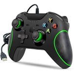 Manette filaire pour Xbox One, manette de jeu filaire Joystick Ergonomie et Dual Vibration Manette de jeu avec jack audio 3,5[J5]