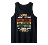 Model Railroad Conductor Wagon Train Thinking About Trains Tank Top