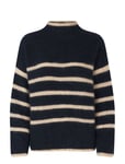 Ovalis Knit T-Neck Navy Second Female