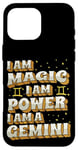 Coque pour iPhone 16 Pro Max Magique Gemini Power Zodiac Girl Horoscope Anniversaire