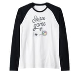 SEIZE THE GAME Funny Video Gamers Meme Raglan Baseball Tee