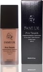 FAMI UK Pro Touch Liquid Foundation - Soft Matte Formula/Cruelty-Free, Skin-True