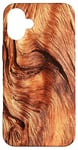 iPhone 16 Plus Realistic timber Grain Rustic Nature Design Patterns Retro Case