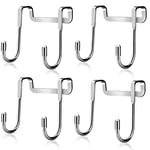 SHIZHENFU 4 Pcs Over Door Hook Coat Hooks Over Door Hanger Towel Hooks Towel Hanger for for Bathrooms Kitchen Cabinet Wardrobe