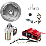 Senderpick - Volant d'inertie Kit de démarrage électrique pour Honda GX390 13 cv Moteurs et générateurs avec démarreur magnétique Volant d'inertie