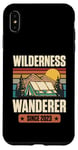 Coque pour iPhone XS Max Wilderness Wanderer Since 2023 Année de naissance Camping Anniversaire