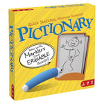 Mattel Games Pictionary Drawing Game, Board Game for Family, Kids, Teens and Adults, with Dry Erase Boards, Markers, Adult Clue Cards and Junior Clue Cards, for 8 Year Olds and Up, UK Version, DKD49