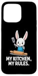 Coque pour iPhone 15 Pro Max Rabbit Chef My Kitchen My Rules Cooking Lovers