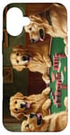 iPhone 16 Plus Dogs Playing Poker Dog Golden Retriever Retrievers Card Case