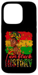 Coque pour iPhone 14 Pro I am Black History Juneteenth celebration afro-américain