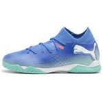 PUMA Mixte Future 7 Match IT + Mid Jr Soccer Shoe, Bluemazing White-Electric Peppermint, 34.5 EU