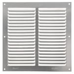 Amig - Grille de ventilation carrée en Aluminium | Grilles d'aération pour sortie d'air | Idéal pour plafond de cuisine et de salle de bain | Dimensions : 200 x 200 mm | Couleur: Argent