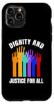 iPhone 11 Pro Dignity And Justice For All Human Rights Raised Hands Case