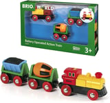 BRIO World Battery Operated Action Train for Kids Age 3 Years Up - Compatible W