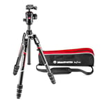 Manfrotto Befree GT PRO Trépied de Voyage, Fermeture Twist, Rotule Ball pour Canon, Nikon, Sony, Réflex, Compact, Hybride, Charge Max 12kg, Sac inclus, Carbone MKBFRTC4GT-BH