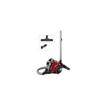 Aspirateur Robot Bosch BGC05AAA2 Cleann'n sans sac rouge - 78 dB - 28 kWh/an - (h)epa - 9m - 1,5L - brosse universelle - brosse parque