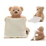 Tittut Nalle / Peek-a-boo Nallebjörn - 30 cm - Pratar brown