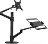 Thingy Club Dual Arm Monitor & Laptop Mount, Desk Mount Stand for up to 30 inch