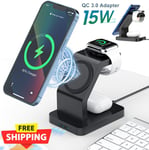 3 in 1 Wireless Charging Dock for iPhone Apple Watch And Airpod Wireless Charger