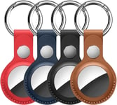 Keyring AirTag Leather Case for Apple Air Tag Tracker Cover Protective Key Ring